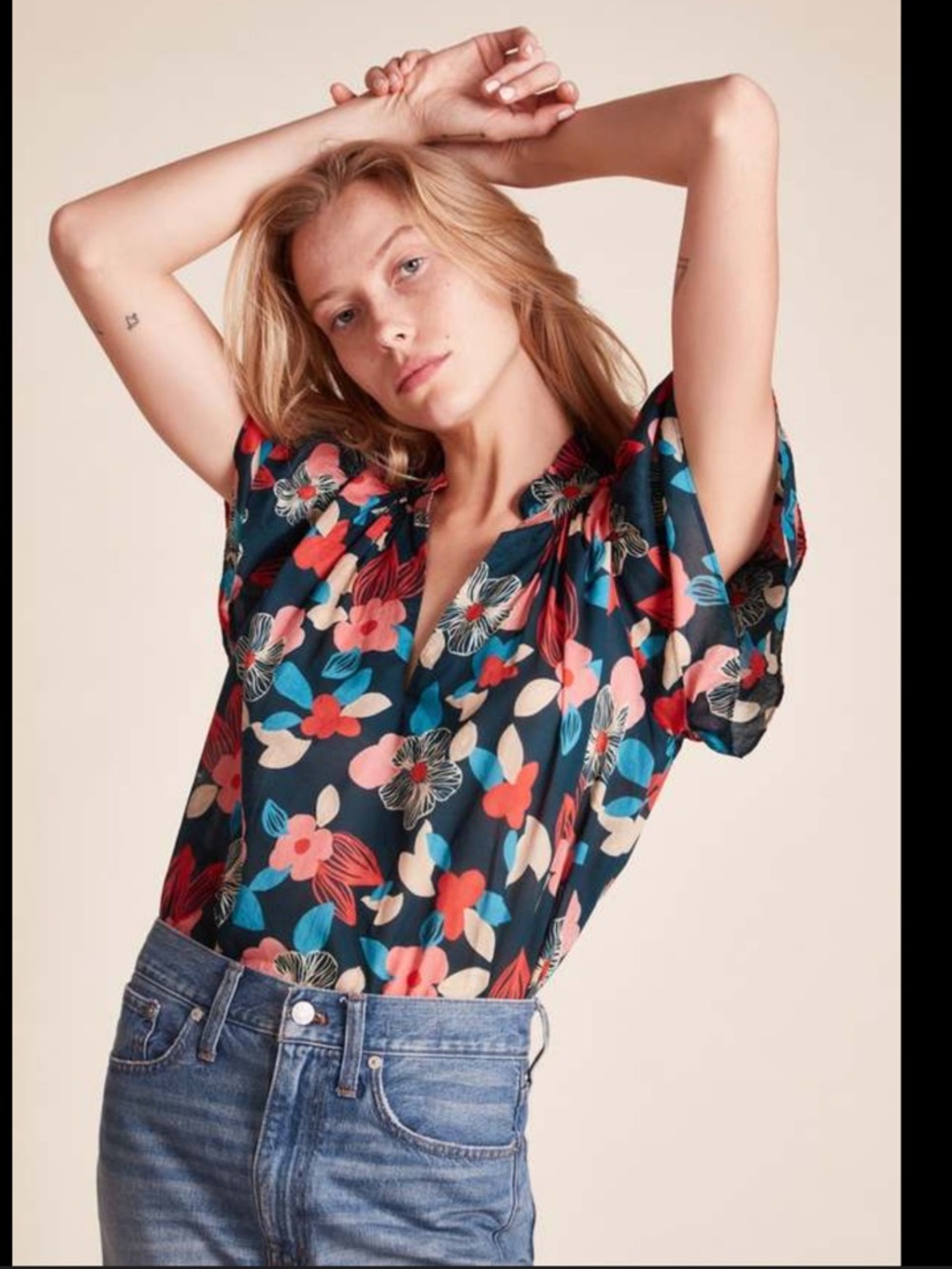 Trovata birds of paradise Clover Blouse